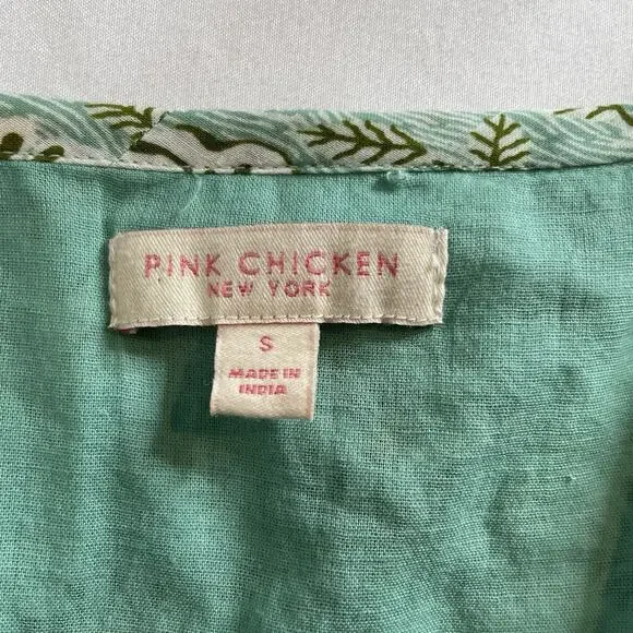 Pink Chicken Sage Green Floral Midi Dress - Picture 9 of 12